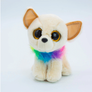 Petite peluche chien au collier multicolore Peluche Lama Peluche Animaux a75a4f63997cee053ca7f1: 15cm